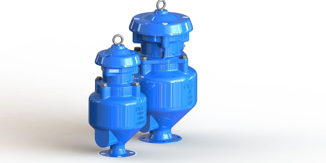 Blauer Luft-Vakuumablassventil-Epoxy-Kleber RAL 5010 beschichtet für Abwasser-Wasser-System