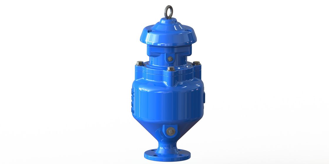 Blauer Luft-Vakuumablassventil-Epoxy-Kleber RAL 5010 beschichtet für Abwasser-Wasser-System