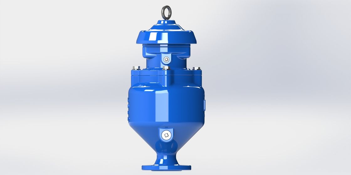 Blauer Luft-Vakuumablassventil-Epoxy-Kleber RAL 5010 beschichtet für Abwasser-Wasser-System