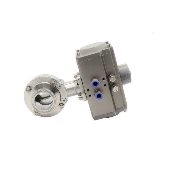 Gesundheitliches Drosselventil SS 316L, pneumatisches betriebenes Tri Klammern-Drosselventil