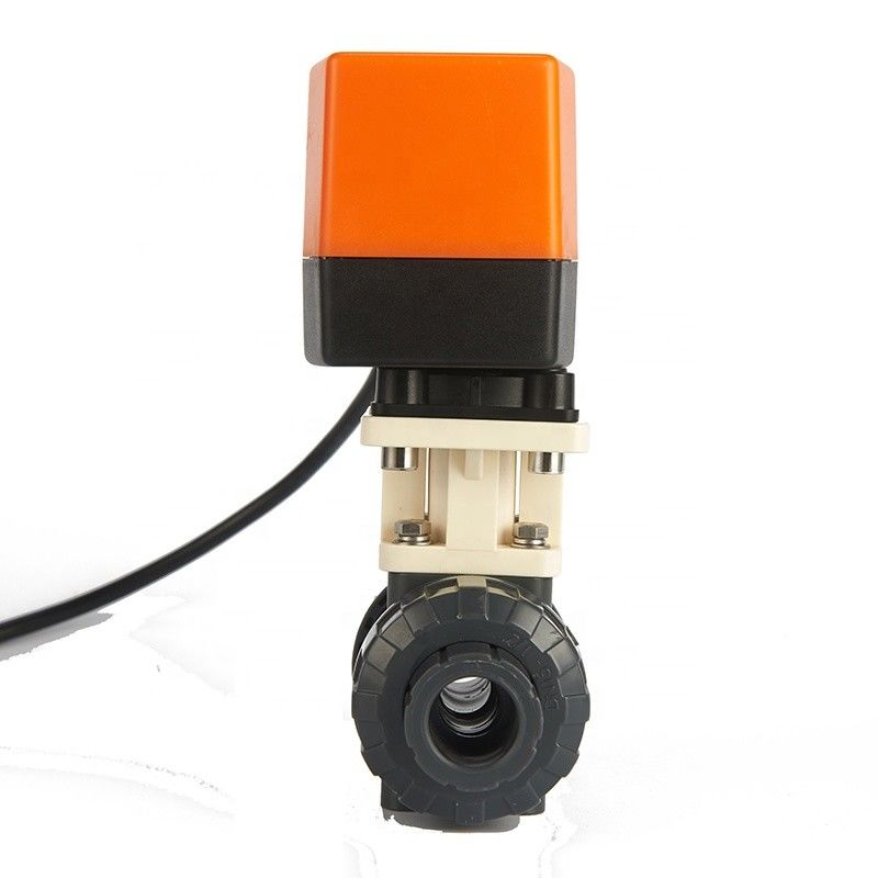 Weisen-motorisierte elektrisches betätigtes Kugelventil DN15 1/2 Zoll-2, Plastik-PVC-Kugelventil