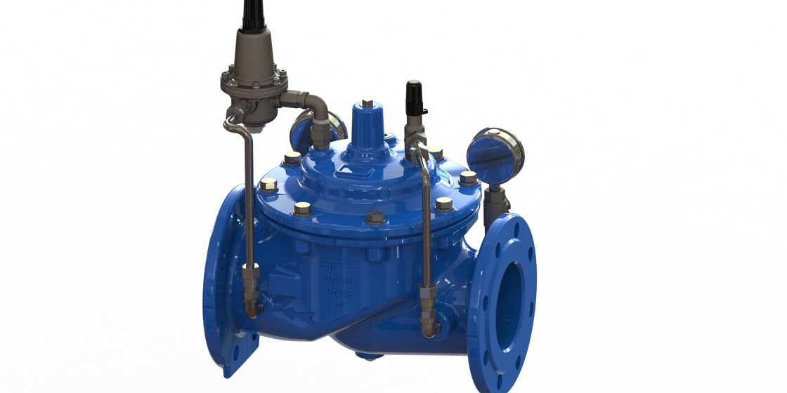 Blaues Farbwasser-Druckregelventil mit 2 Möglichkeits-Edelstahl-Piloten