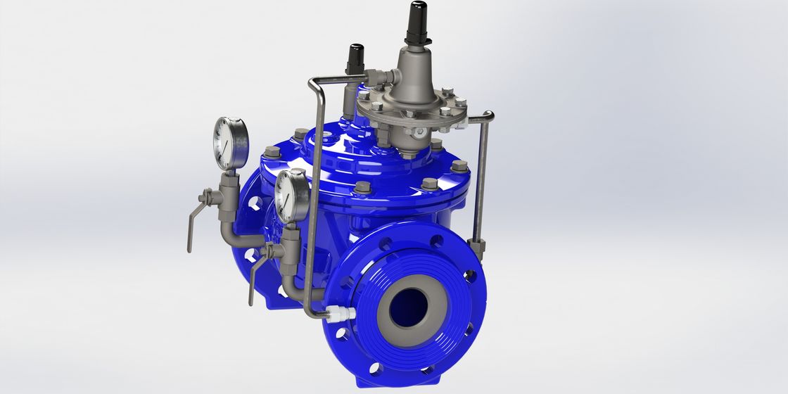 Dauerhafter Fluss Rate Control Valve, blaues RAL 5010 Constant Flow Valve