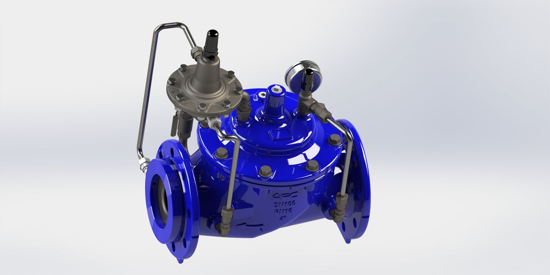 Dauerhafter Fluss Rate Control Valve, blaues RAL 5010 Constant Flow Valve