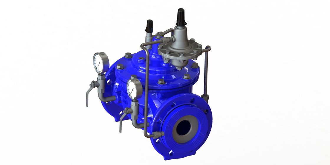 Blauer Fluss-Begrenzungsventil RAL 5010, genauer Fluss Rate Control Valve